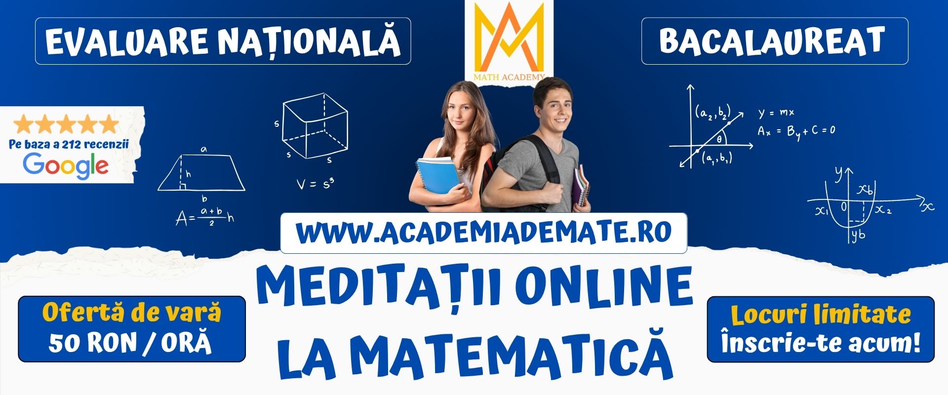 MEDITATII LA MATEMATICA ONLINE evaluare nationala bac facultate 1