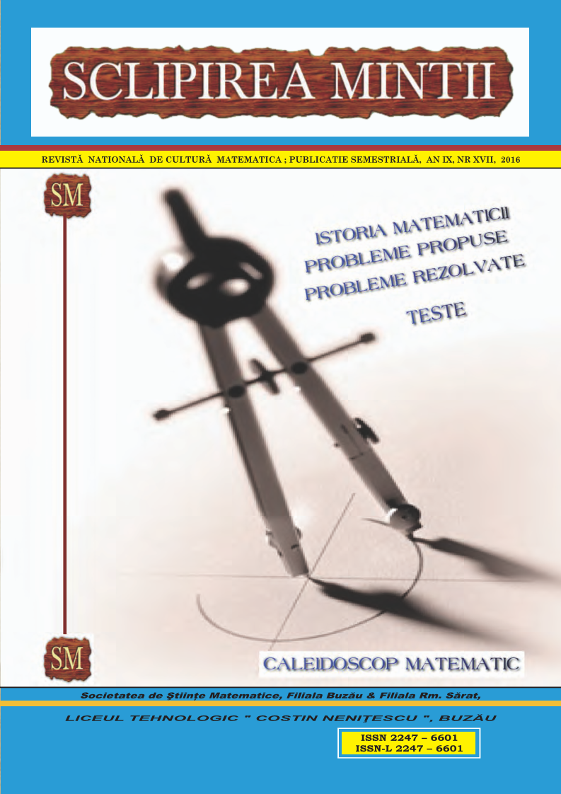 Revista de Matematică Sclipirea Minții nr Page 1