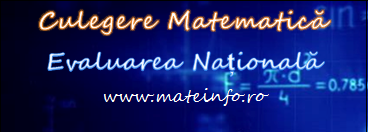 culegere evaluare nationala mate